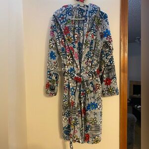 Vera Bradley Star Wars Far Far Away Ditsy Hooded Fleece Plush Robe Size S/M